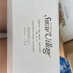 Department 56 Snow Village Ceramic Skaters